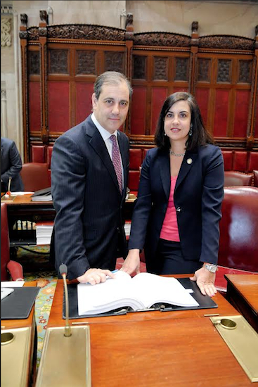 State Sen. Andrew Lanza and Assemblymember Nicole Malliotakis are combining their efforts to provide better protection for animals. Photo courtesy Malliotakis’s office