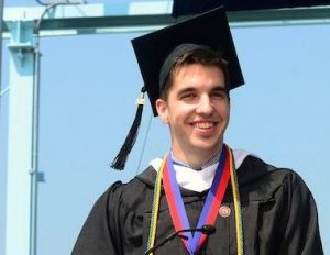 Valedictorian Tvrtko Vrdoljak speaks at St Francis’ commencement. Photos courtesy of St. Francis College
