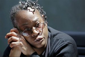 In this May 14 photo, Sheila Beasley, a 50-year-old Bronx woman with no criminal history, discusses her case against the NYPD at her attorney's office in Brooklyn. AP Photo/Kathy Willens