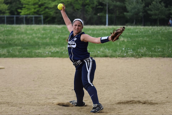 Bianca Marletta gave up two runs in the first two innings against St. Francis Prep, but settled down after that. Unfortunately, Fontbonne Hall's offense couldn't pick her up, and the Bonnies lost 2-0 in the semifinals. Eagle photos by Rob Abruzzese