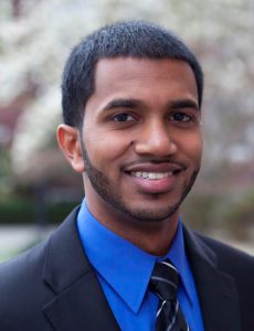The valedictorian for the class of 2015 at Brooklyn College is Joshua Varghese Kurian, who will receive a B.A. in psychology and is a student in the coordinated B.A.-M.D. program. Photo courtesy of Brooklyn College/David Rozenblyum