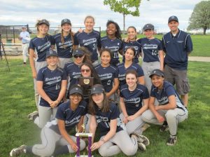 Denied in their previous two trips to the ISAL championships, the Brooklyn Friends varsity softball team finally came through Wednesday, beating rival LREI, 6-3, in the title game at Randall’s Island. Photo courtesy of BFS Athletics