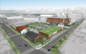 A Wegmans supermarket is headed for the Brooklyn Navy Yard. Rendering courtesy of Steiner NYC