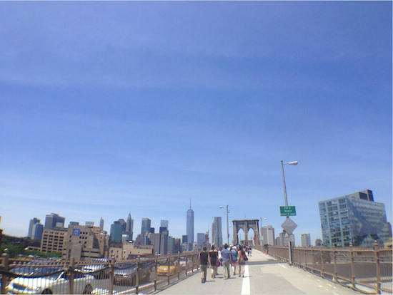 Walk This Way — across the Brooklyn Bridge to visit the newly opened observatory at 1 World Trade Center. Eagle photos by Lore Croghan