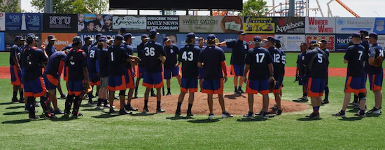 The 2015 Brooklyn Cyclones will kick off the franchise’s 15th anniversary season Friday night in Staten Island against the rival Yankees. Photo courtesy of Brooklyn Cyclones
