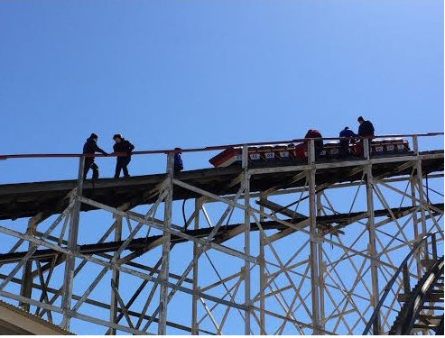 The Cyclone, pictured when it broke down in March. Eagle photo by Dipti Kumar
