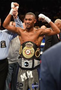 Brooklyn’s Danny “The Miracle Man” Jacobs will defend his middleweight titles on Aug. 1 at the Barclays Center against Sergio “The Latin Snake” Mora. Photo courtesy of Hogan Photos