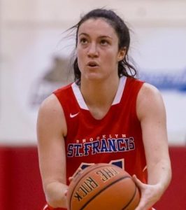 After helping St. Francis Brooklyn to its first-ever NCAA Tournament berth in March, Eilidh Simpson will be in Hungary this weekend as a member of Team Great Britain in the EuroBasket 2015 Tournament. Photo courtesy of SFC Brooklyn Athletics