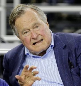 Former President George H.W. Bush celebreates his birthday today. AP photo