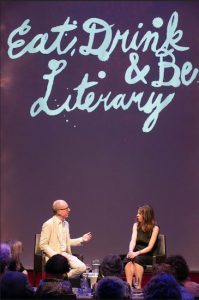 The Paris Review editor Lorin Stein (l.) moderated a discussion with writer Rachel Kushner as part of BAM’s Eat, Drink & Be Literary series on Wednesday. Photo by Beowulf Sheehan, courtesy of BAM