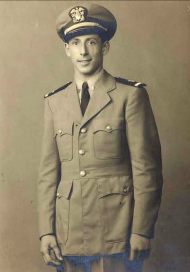 Paul Lieb, shown in a World War II era photo, trained at the Sheepshead Bay Merchant Marine Training Station, now the site of Kingsborough Community College. Photo courtesy Kingsborough Community College