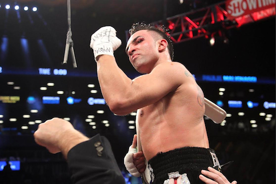 Just a few weeks after pulling out of his May 29 bout with Danny O’Connor due to a cut suffered during training, Paulie Malignaggi on Monday announced his return to the ring at the Barclays Center on Aug. 1 for a showdown with unbeaten Danny Garcia. Photo courtesy of Tom Casino/SHOWTIME