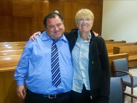 Lois Robb (right) has served as vice president of the Gay/Straight Alliance of the New York State Justice System for the past 11 years, but will step down from her position and retire from the Brooklyn Supreme Court as she battles two forms of cancer.  Pictured with Robb is the Alliance’s president, Marc Levine. Eagle photo by Rob Abruzzese