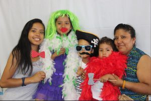Patients and family members dress up in fun costumes and pose for pictures in the photo booth. Photo courtesy of Maimonides Medical Center