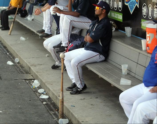 The Cyclones' dugout has been devoid of celebration as of late. Brooklyn suffered a 12-0 loss in Lowell on Wednesday to drop to 2-8 in its last 10 games away from the friendly confines of Coney Island's MCU Park. Eagle photo by Jeff Melnik