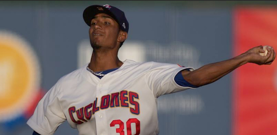 Left-hander Kevin Canelon fired eight one-hit innings with 10 strikeouts Tuesday night to keep Brooklyn very much alive in the hunt for the McNamara Division title. Photo courtesy of Brooklyn Cyclones