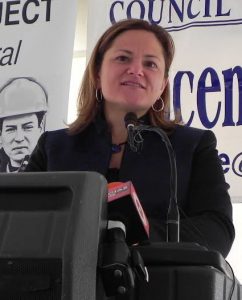City Council Speaker Melissa Mark-Viverito also visited the Bay Community Center to celebrate its success as a job placement center. Eagle file photo by Paula Katinas