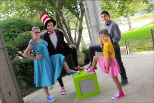 Cast members of “Seussical the Musical” are ready for opening night. Photo by Mijola Photography