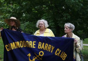 Vice President Mary Lennon, Treasurer Maureen Donohue and President Mary Nolan of the Commodore Barry Club. Photos courtesy of Commodore Barry Club