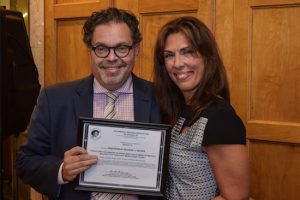 The Columbian Lawyers Association of Brooklyn, with President RoseAnn C. Branda, hosted Hon. George J. Silver at its first meeting of the legal season on Tuesday. Eagle photos by Rob Abruzzese