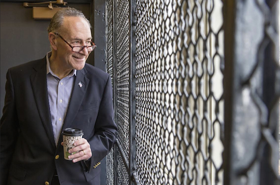 Charles Schumer is working across the aisle on bipartisan legislation for the families of Sept. 11 victims. Eagle file photo by Bill Kotsatos