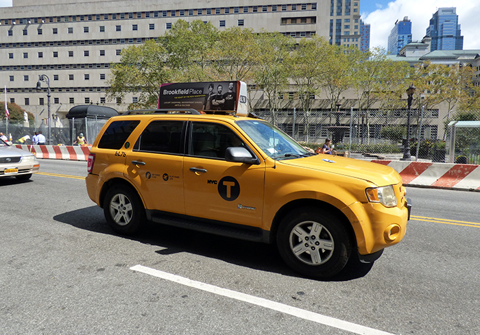 Now you can hail a taxi in New York City using a mobile phone app called Way2ride. Photo by Mary Frost