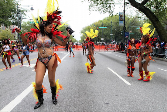 West Indian Day Parade along Eastern Parkway on Sept. 3, 2012. AP Photo/Tina Fineberg