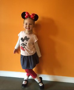 A student came to school dressed as Minnie Mouse for Disney Day. Photo courtesy of Adelphi Academy of Brooklyn