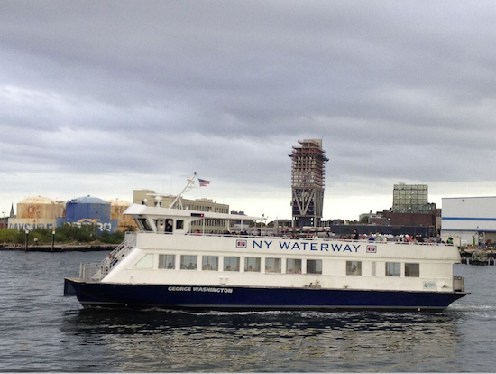 The New York Waterway's ferry is great fun as long as there's no hurricane on the horizon. Eagle photos by Lore Croghan