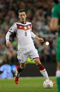 German soccer superstar Mesut Ozil celebrates his birthday today. AP Photo/Peter Morrison