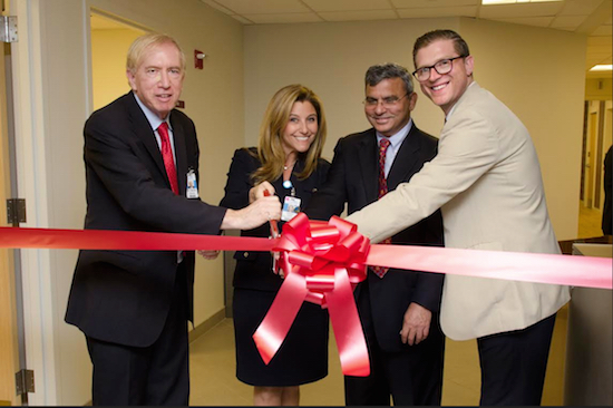 From left: Dr. Steven Garner, chairman of radiology; Lauren Yedvab, senior vice president; Dr. Prasad Gudavalli, president of the NYM Medical Board; and Anthony Mungo, BS RT, administrative director of radiology, at the opening ceremony. Photos courtesy of New York Methodist