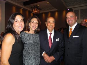 Honoree Robert J. Sabbagh (second from right) brought his family to the reception. That’s daughter Danielle Basso, wife Brenda Sabbagh and son Robert G. Sabbagh (left to right). Eagle photos by Paula Katinas