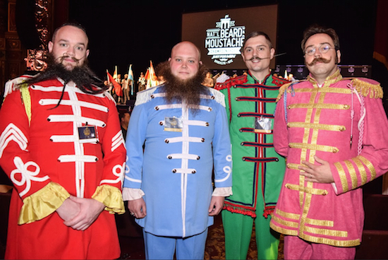 The National Beard and Moustache Championships at the Kings Theatre on Saturday were so big that they managed to get The Beatles back together. Eagle photos by Rob Abruzzese.