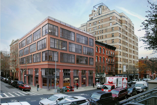 Developers expect to start construction in spring 2016 on the makeover of the Brooklyn Heights Cinema into a condo building, shown in this rendering. Rendering by Morris Adjmi Architects