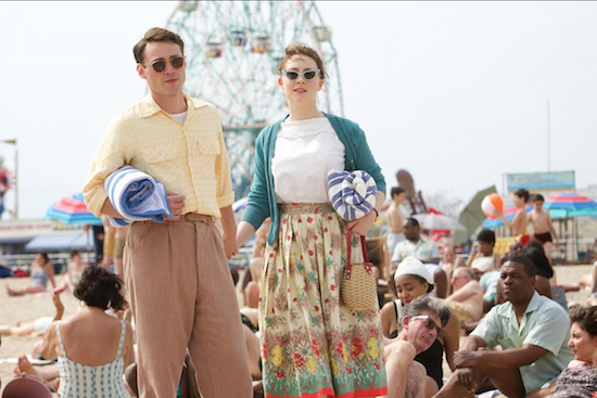 Emory Cohen as "Tony" and Saoirse Ronan as "Eilis Lacey" in “BROOKLYN,” which will be released Nov. 4. Photos by Kerry Brown, courtesy of Fox Searchlight Pictures