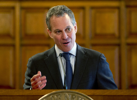 New York state Attorney Eric Schneiderman ordered fantasy sports industry giants DraftKings and FanDuel to stop accepting play from New Yorkers. AP Photo/Hans Pennink, File