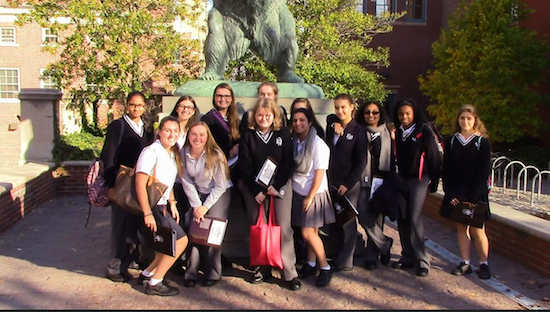 The students told Fontbonne officials that they enjoyed their trip to the Ivy League. Photo courtesy of Fontbonne Hall Academy