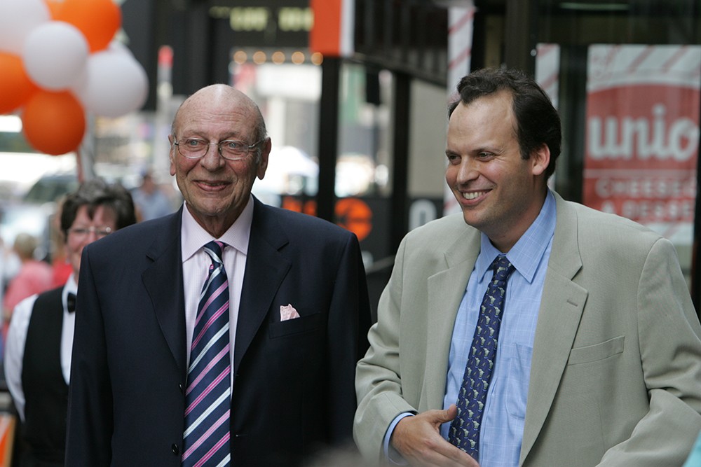 Harry and Alan Rosen in 2006. Photo courtesy of Junior’s