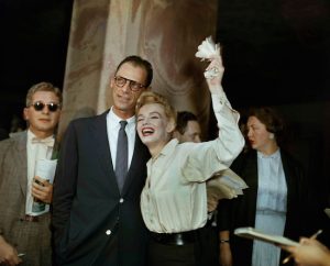 Where did Marilyn Monroe and Arthur Miller (shown on their wedding day in 1956) meet? Find out in Robert Furman's book about Brooklyn Heights. AP Photo