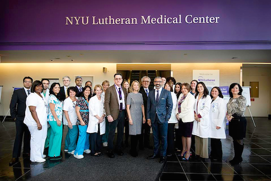 Members of the NYU Lutheran stroke treatment team. Photo courtesy of NYU Lutheran