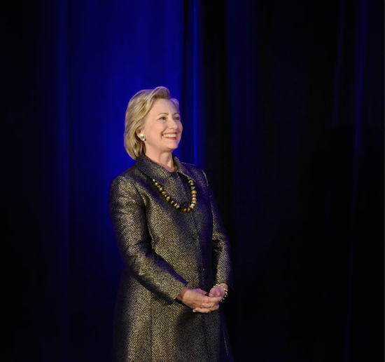 Hillary Clinton spoke in Downtown Brooklyn on Monday, delivering a keynote address to delegates at the eighth annual National Immigration Integration Conference. Eagle photo by Andy Katz