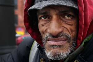 Nelson Tito, who says he has been homeless for years, is pictured on Monday in New York. Homeless advocacy groups are threatening legal action against the city over its plans to conduct an aggressive homeless outreach program. The groups say they fear police involvement in the campaign will result in more arrests of homeless people. AP Photos/Mark Lennihan