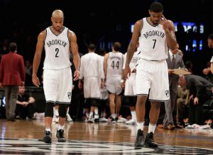 Jarrett Jack and Joe Johnson can only lament what could have been after Brooklyn’s tough 104-98 loss to Miami at Barclays Center on Wednesday night. AP photo