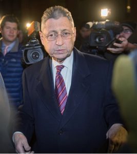Former New York Assembly Speaker Sheldon Silver exits Manhattan federal court following his conviction on corruption charges on Nov. 30. AP Photo/Bryan R. Smith