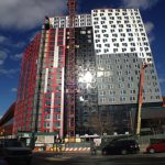 The city is financing a modular construction project in East New York. Show above: 461 Dean St. in Prospect Heights, a major construction project that was completed in 2016. Eagle file photo by Lore Croghan