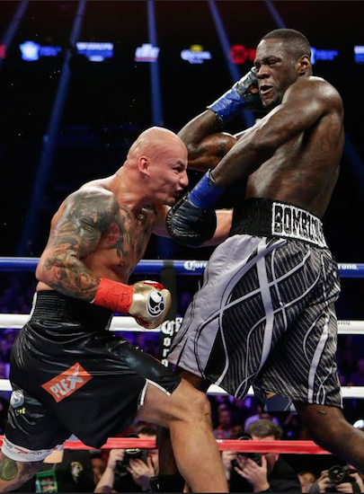 By defending his WBC heavyweight belt at Barclays Center last weekend, Deontay Wilder set up a potential super bout with the winner of this year’s rematch between Tyson Fury and Wladimir Klitschko. AP photo