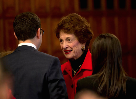 Former Chief Judge Judith Kaye was the first woman appointed to New York's top court. AP photo/Mike Groll