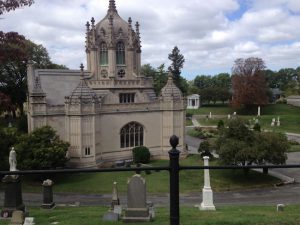 This chapel at Green-Wood Cemetery will be considered for landmarking; the entire cemetery will not. Eagle photo by Lore Croghan