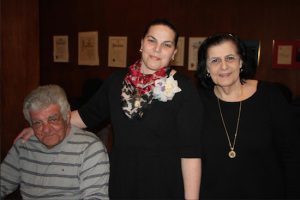 Lucy DiSalvo (center) with her uncle Leo Cosentino and mother Lucinda Cosentino. Eagle photos by Mario Belluomo
