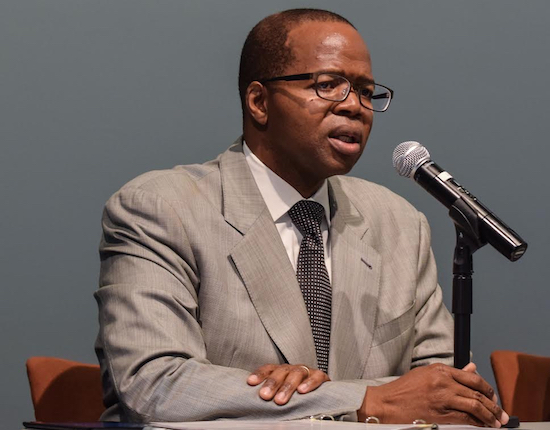 Brooklyn District Attorney Ken Thompson, whose conviction integrity unit has had 17 exonerations in the last two years, said his unit has a clear philosophy: ensuring that justice is done. Eagle photo by Rob Abruzzese